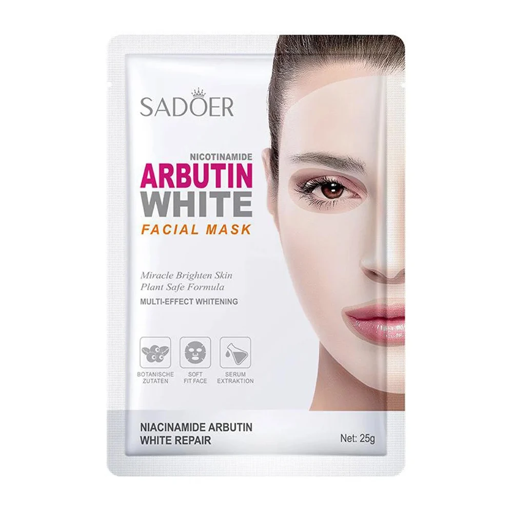 Mascarilla facial sadoer de niacinamida para blanquear y suavizar la piel 25g / sd91303