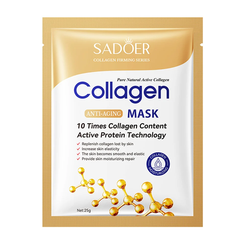 Mascarilla facial hidratante sadoer con colágeno para antienvejecimiento 25g / sd80885