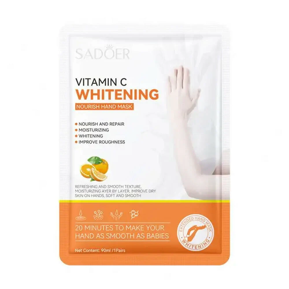 Par de mascarillas largas sadoer para manos con vitamina c 90ml / sd91389