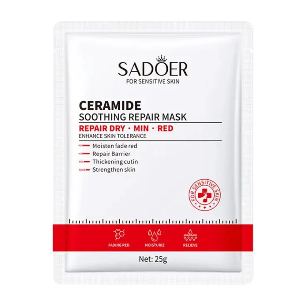 1pza Mascarilla facial reparadora con esencia de ceramida 25g / ceramide / sadoer
