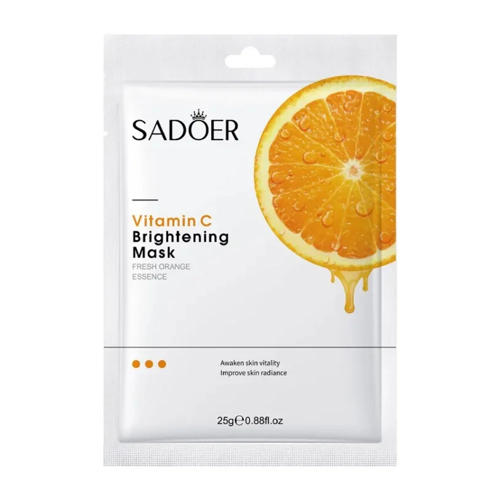 Mascarilla facial luminosa sadoer con extracto de vitamina c y naranja, 25g / sd93820
