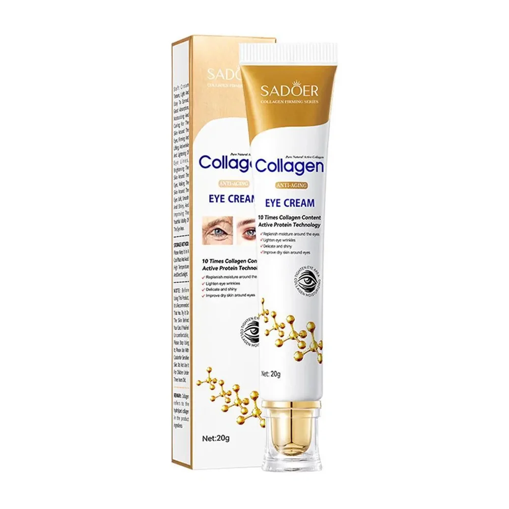 Crema para contorno de ojos sadoer con colágeno para rejuvenecer la piel 20g / sd97175