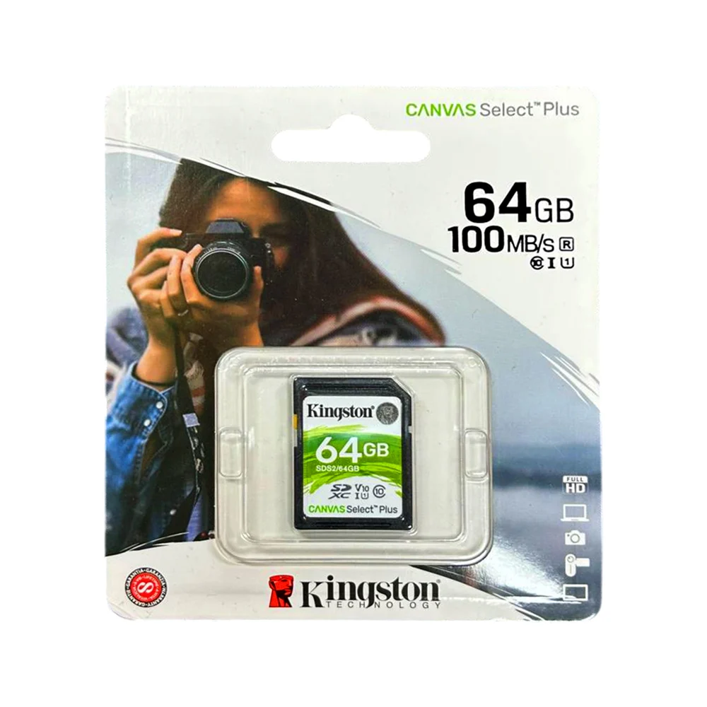 Tarjeta de memoria sd kingston canvas select plus de 64gb / sds2/64gb