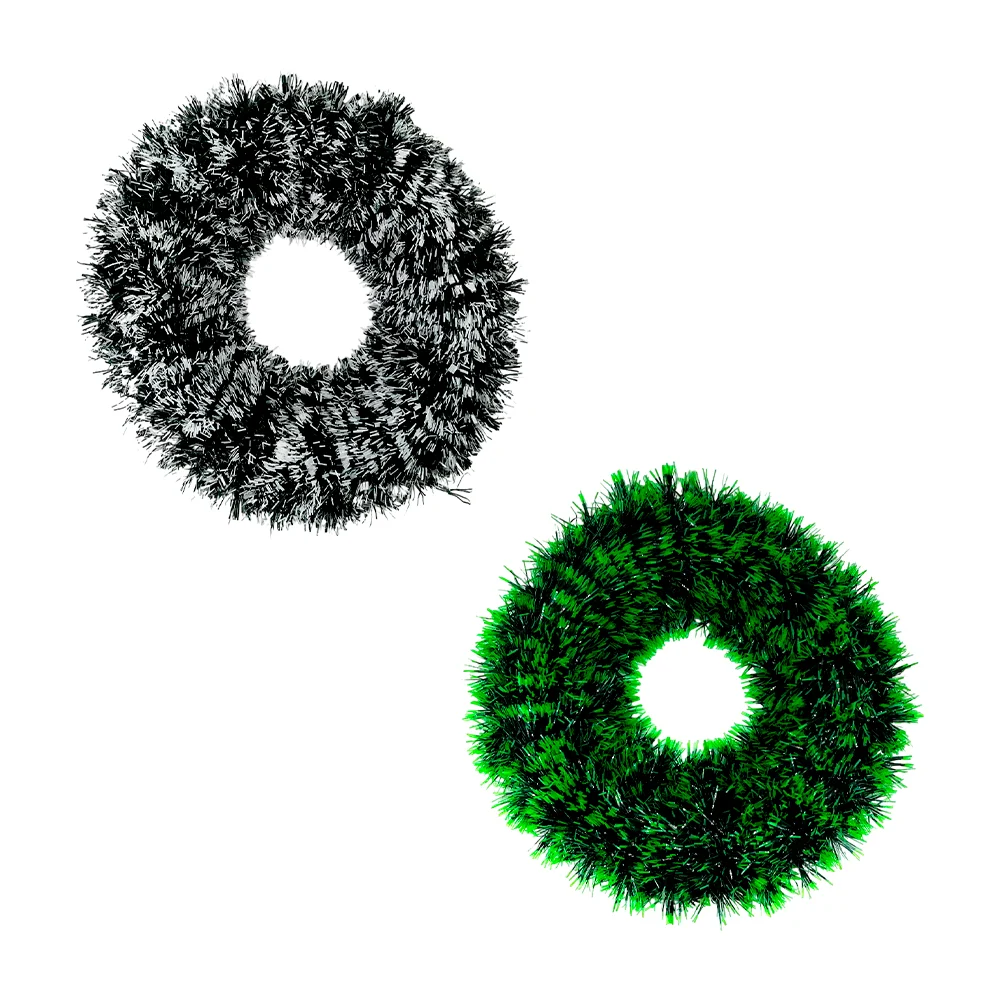 1pza Corona navideña colgante para decoración de puerta 38cm, variedad de colores  / sds302