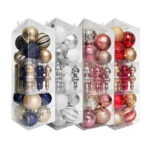 Paquete con 26 colgantes esferas de diseño metálico con diamantina + …
