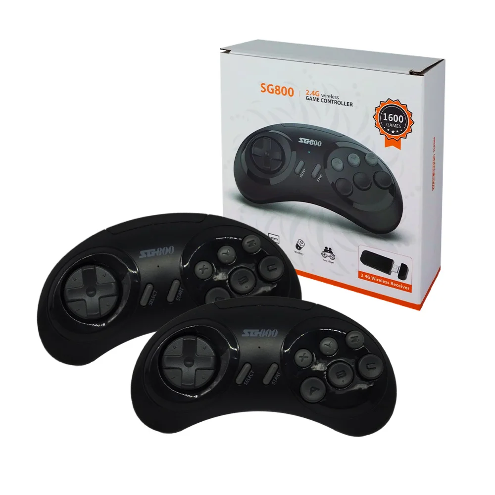 Mini game box consola de juegos clásicos retro con mando inalámbrico 2.4g / sg-800