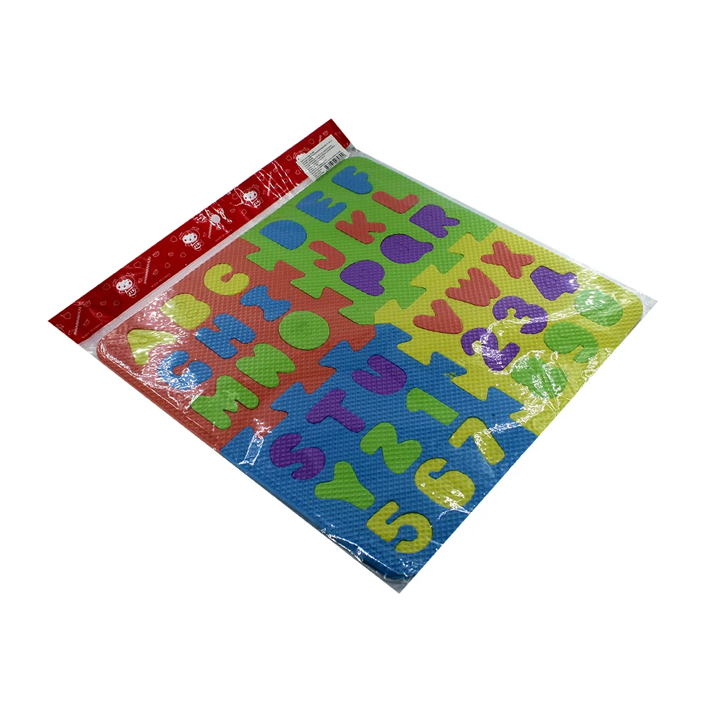 Planilla didáctica de foamy con diseño de abecedario armable, 31x31cm / sh-989