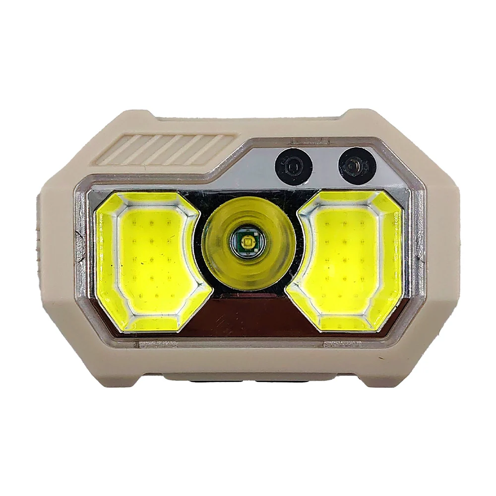 1pza Linterna recargable, de cabeza estilo minero, con 7 modos de iluminación y banda elástica ajustable, variedad de funciones / induction headlights / sh-s21