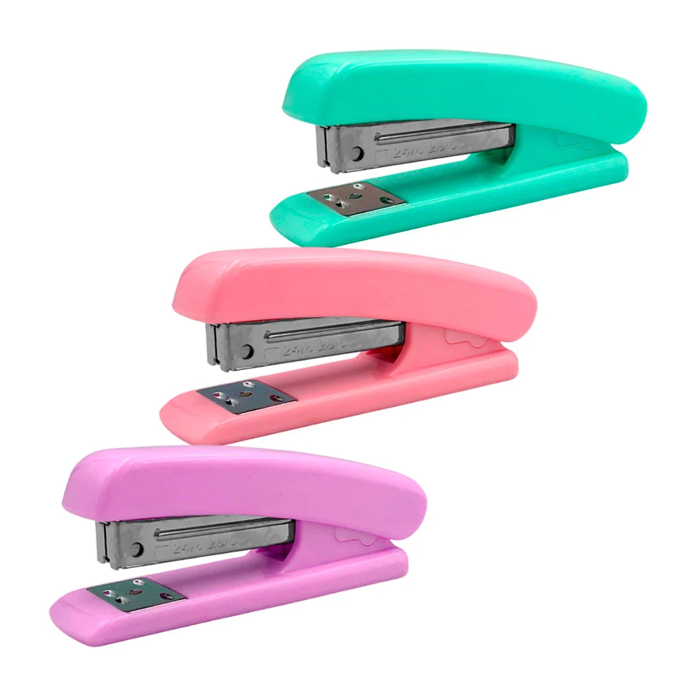 Engrapadora compacta con recubrimiento de plástico ideal para grapas de 24/6, variedad de colores / skdh-150