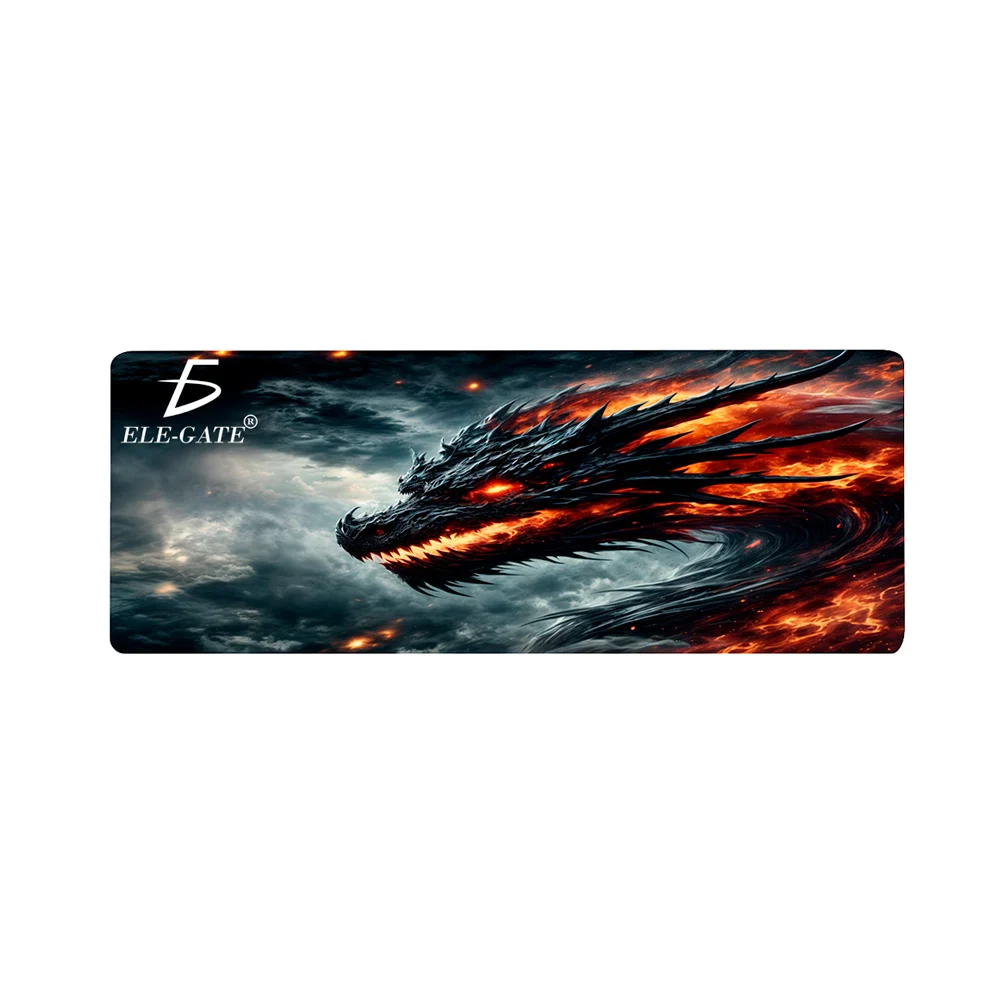 Mouse pad gamer con estampado de dragón, 80x30cm / sm.03.dragon