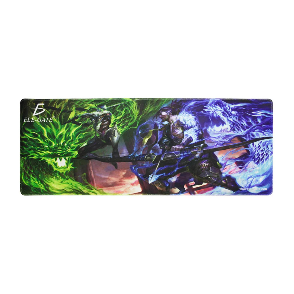 Mouse pad gamer con estampado de avatar de videojuegos y dragones, 80x30cm / sm.03.game