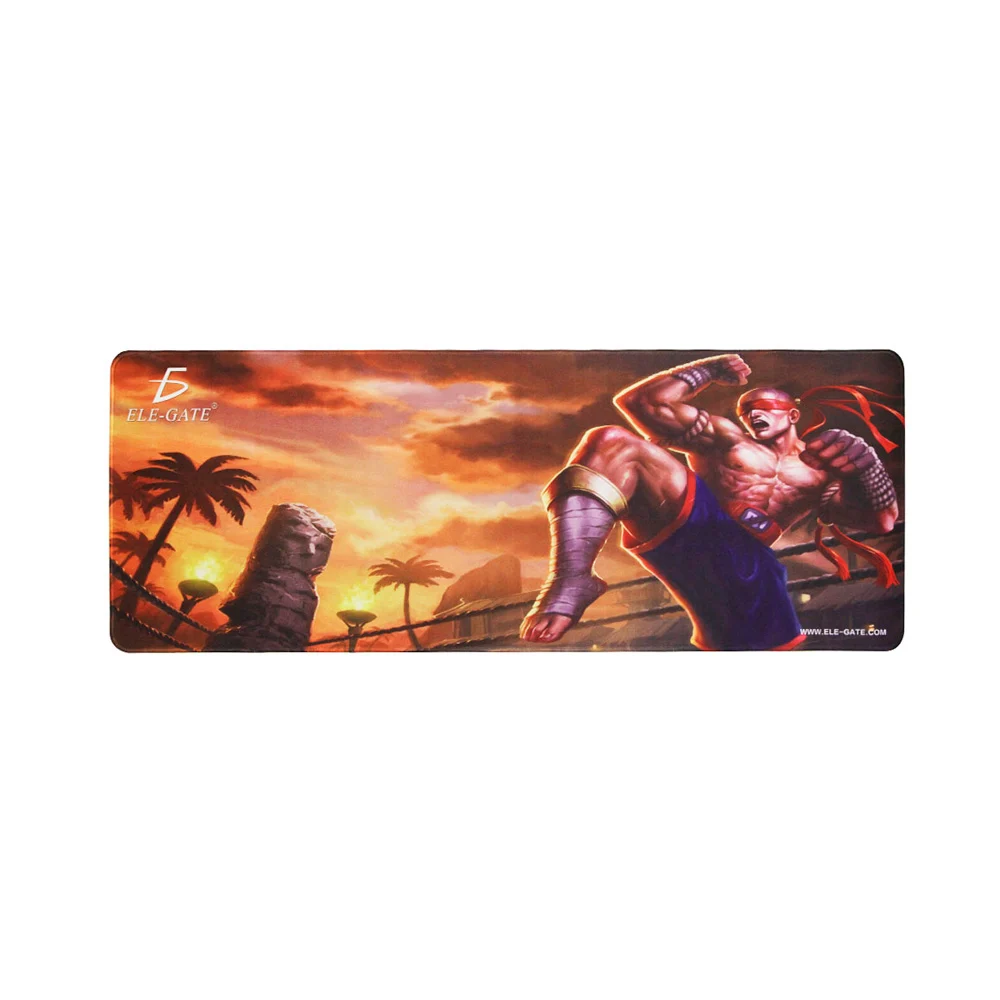 mouse pad gamer con estampado de luchador de videojuegos, 80x30cm / sm.03.gongfu