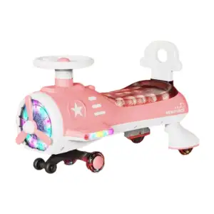 Carro montable en forma de avion con luz, variedad de colores / sm939