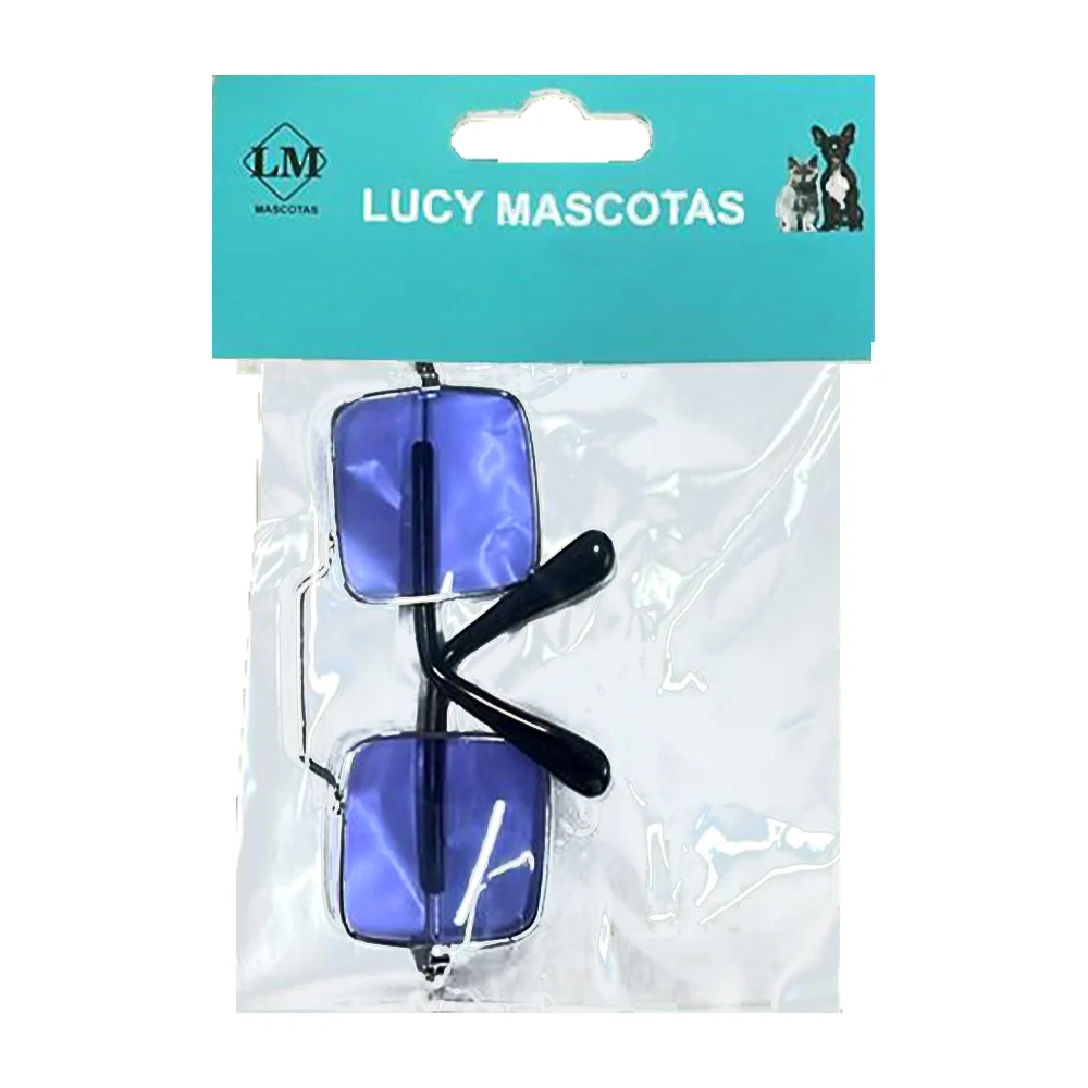 1pza Lentes cuadrados mini para mascotas, variedad de colores / soj2107