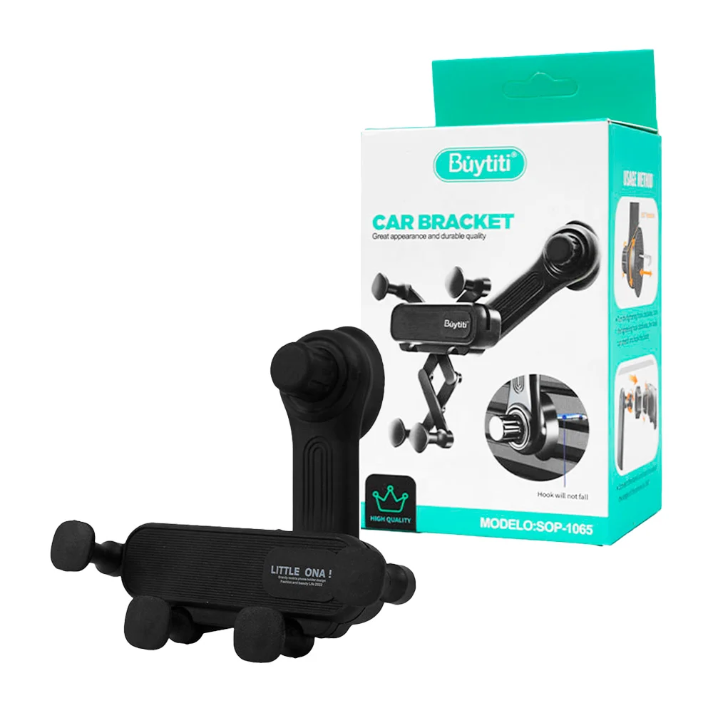 Soporte universal de plástico para celular, con agarre de ventilación para carro, ajustable / sop-1065