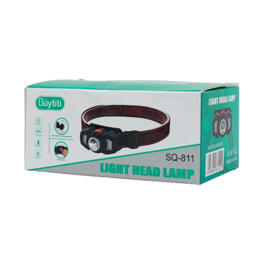 1pza Linterna colgante, recargable, de cabeza estilo minero, con modos de iluminación y banda elástica ajustable, variedad de funciones / light head lamp / buytiti