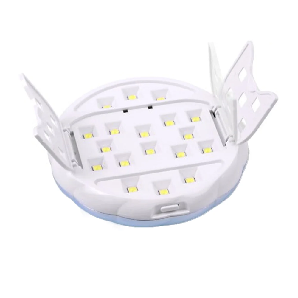 Mini lámpara led recargable para secado de uñas con espejo / sun mini h18