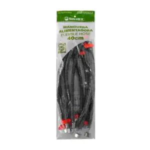 Paquete 10 mangueras alimentadoras flexibles de acero inoxidable y 40…