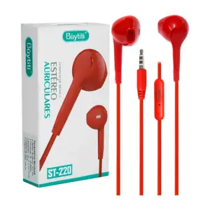Audífonos alámbricos manos libres con entrada auxiliar 3.5mm / st-220