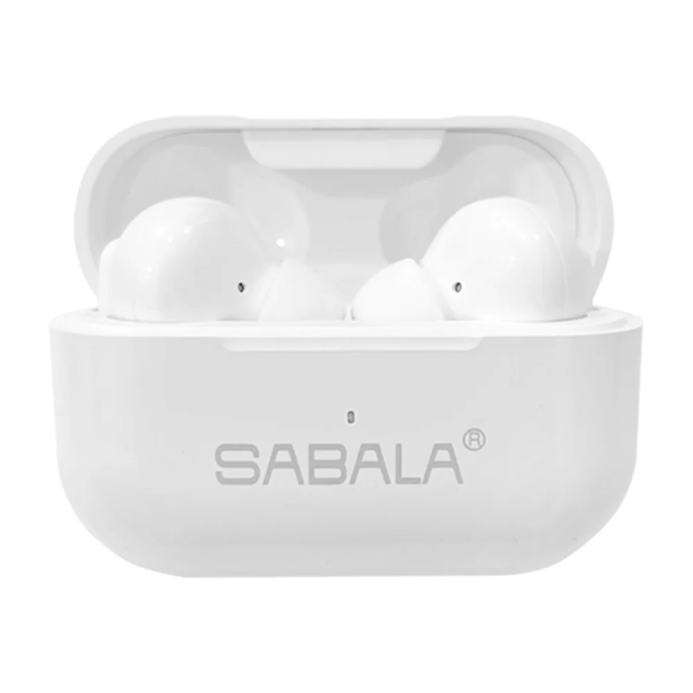 Audífonos inalámbricos sabala con estuche de carga y almohadillas de silicona, variedad de colores / st-57