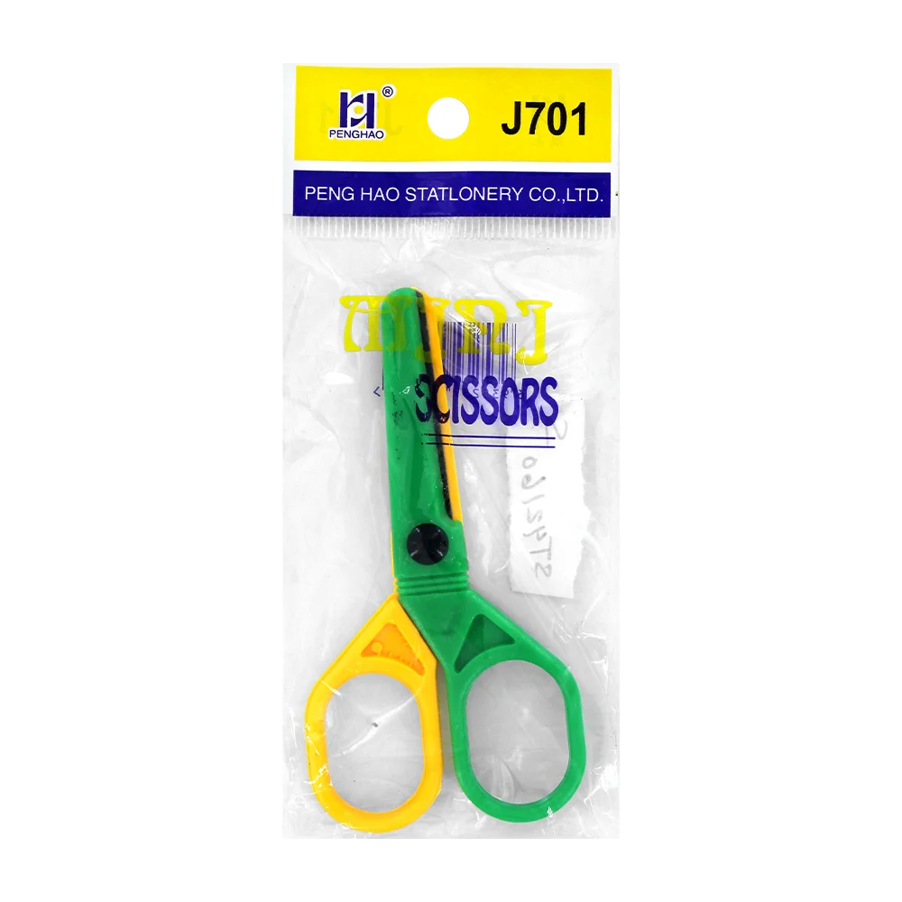 1pza Tijeras pequeñas de cabeza redonda, variedad de colores / j701