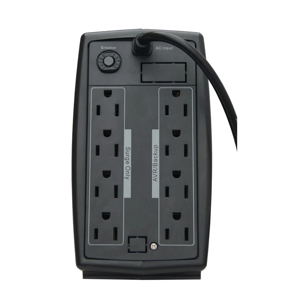 No-break vica de 8 puertos con regulador integrado, protector de equipos de computo, audio y video, 500va/300w / stamina500