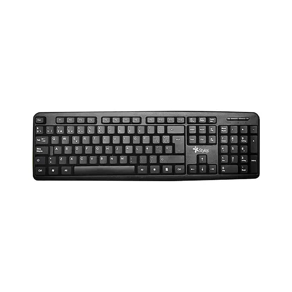 Teclado ergonómico stylos, con 105 teclas, compatible con windows y macos, entrada usb / stptec5b