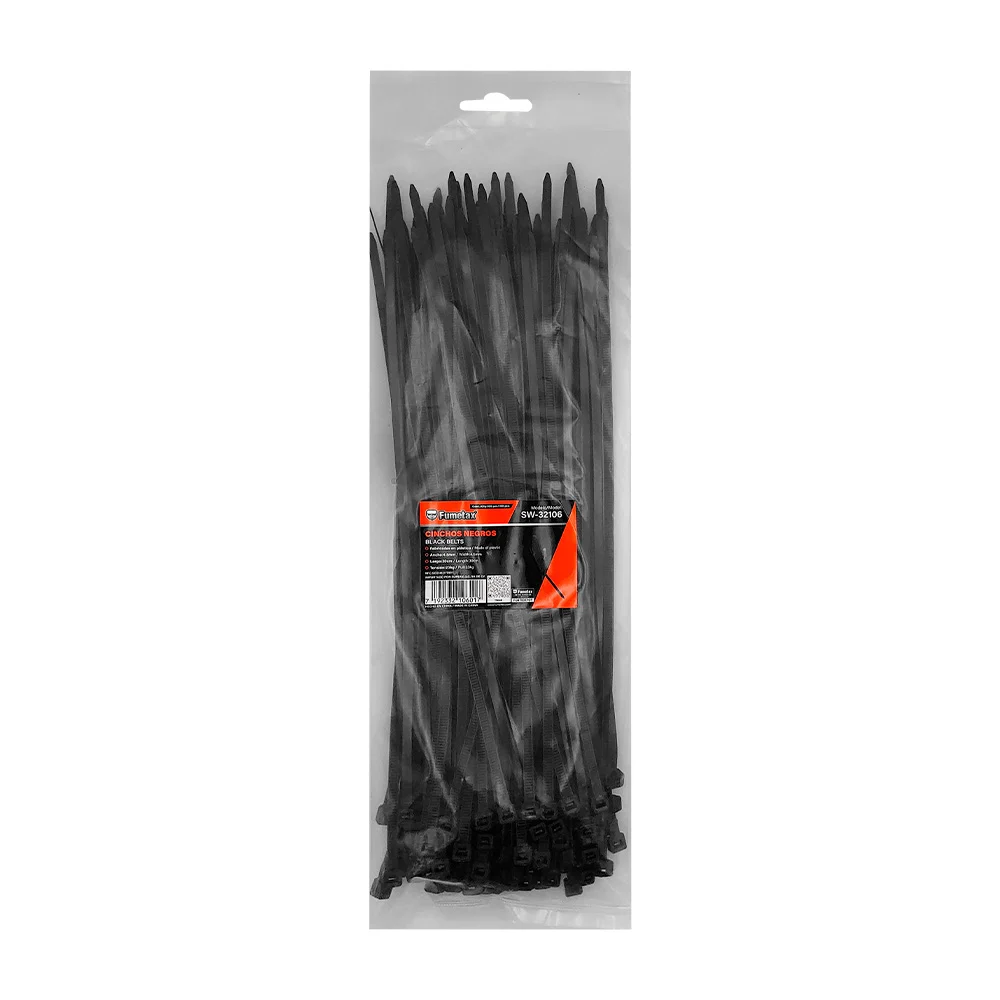 Cinchos negros fumetax de 30cm y 4.5mm d...