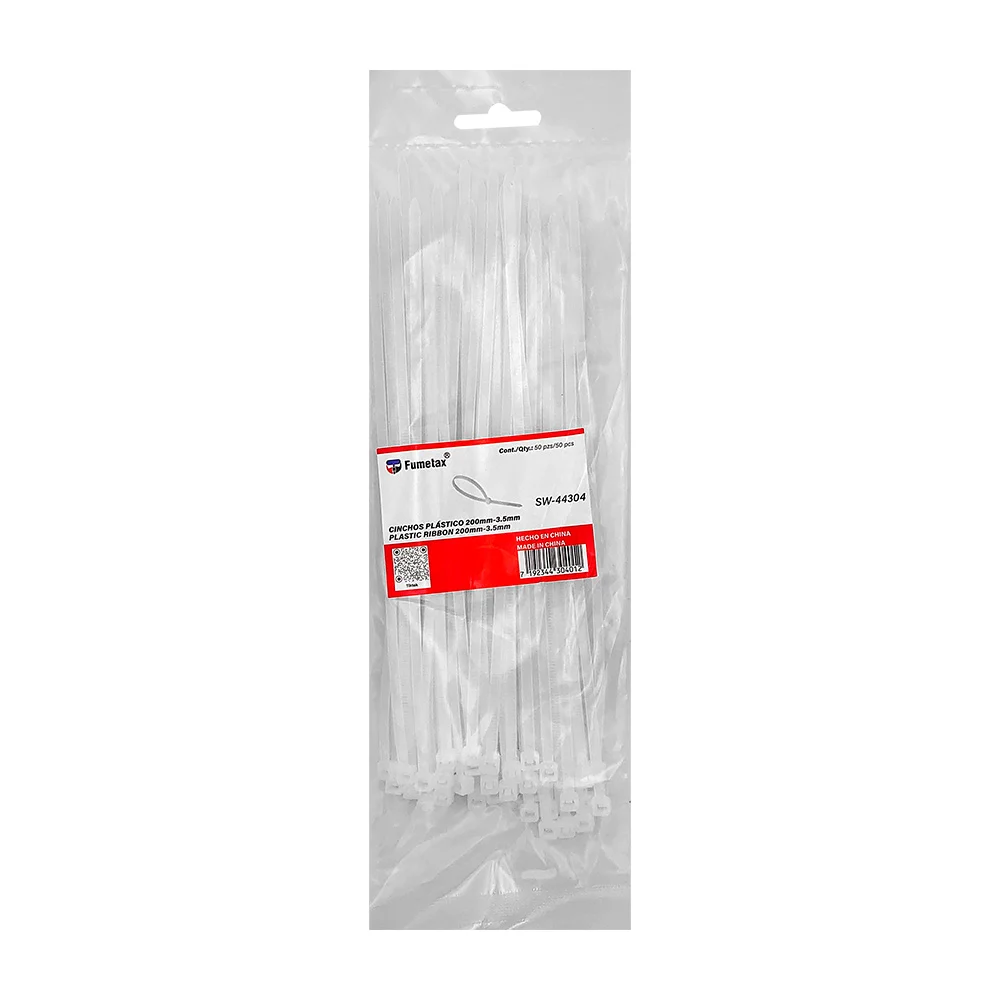 Cinchos blancos fumetax de 3.5mm plásticos / sw-44304