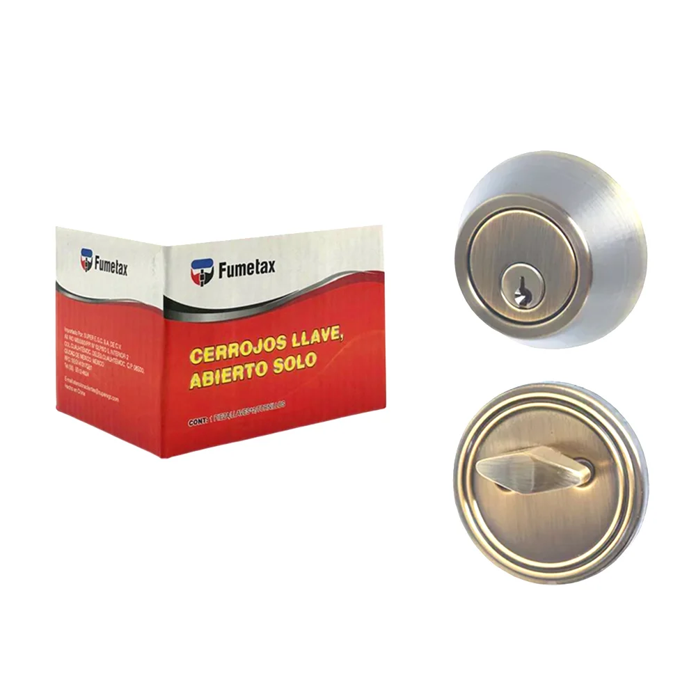 Cerrojo cerradura llave-mariposa metálico fumetax con juego de 2 llaves y accesorios / sw-55si04ab40