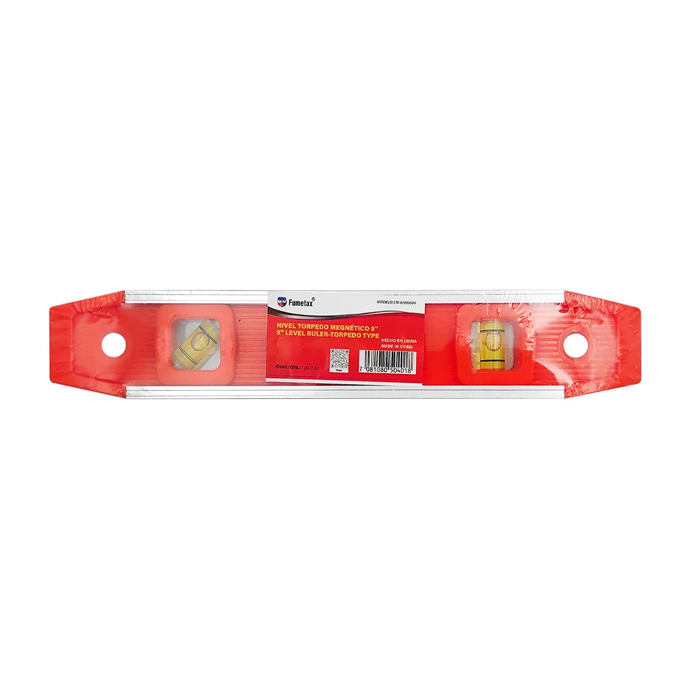 Nivelador torpedo magnético fumetax de 9 pulgadas con 3 ángulos de gota / sw-81080504