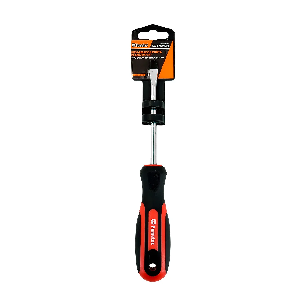 Desarmador fumetax de punta plana con mango ergonómico, 21cm / sw-810901003