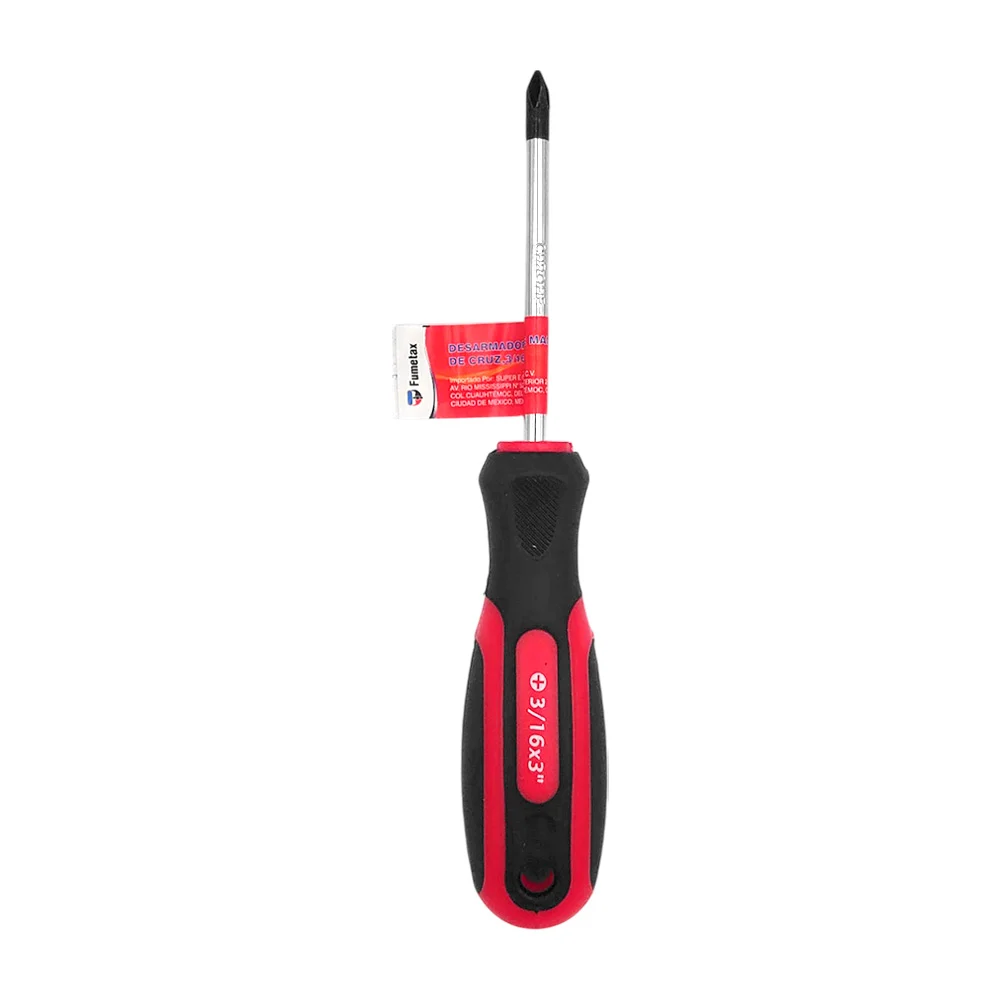 Desarmador fumetax con punta de cruz y mango ergonómico, 17cm / sw-810902005