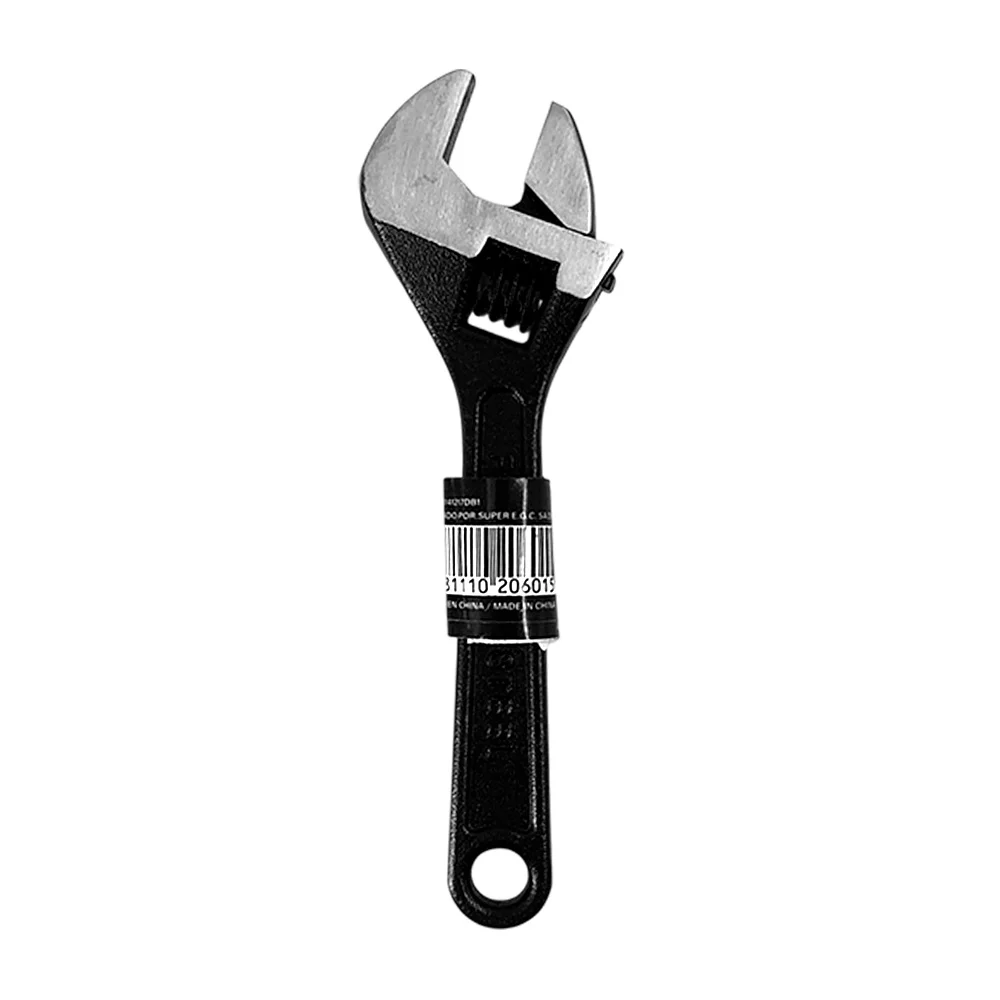 Llave metálica de 6 pulgadas fumetax, ajustable y con medida en la llave / sw-81110206