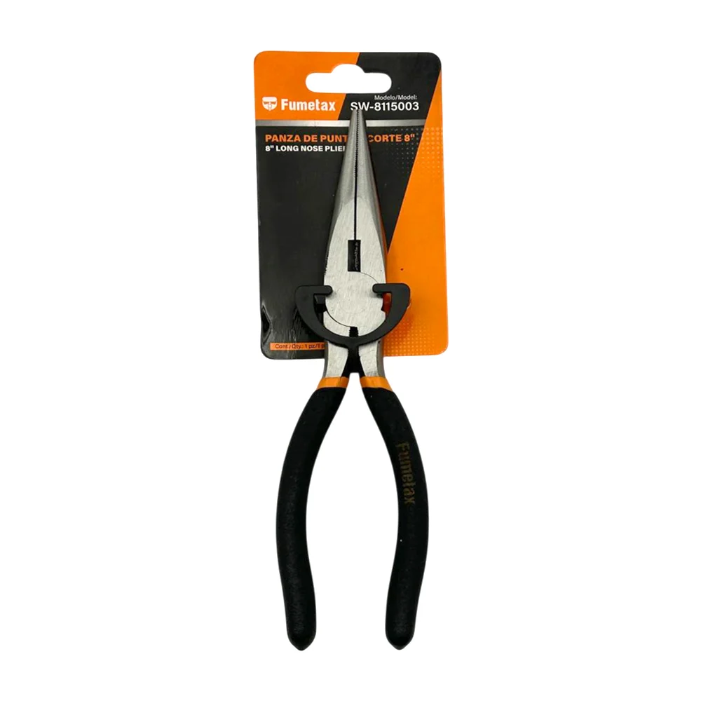 Pinzas de punta larga y corte con mango antiderrapante, 8 pulgadas / fumetax / sw-8115003