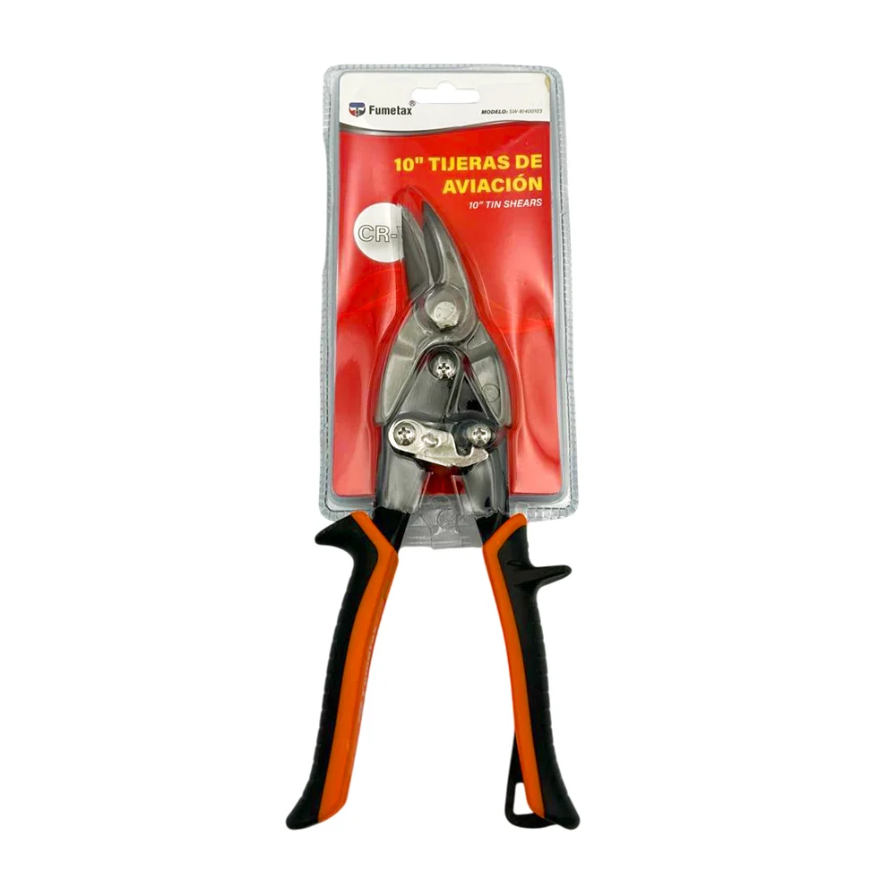 Tijeras de aviación fumetax metálicas con mango de plástico de 10 pulgadas / sw-81400103