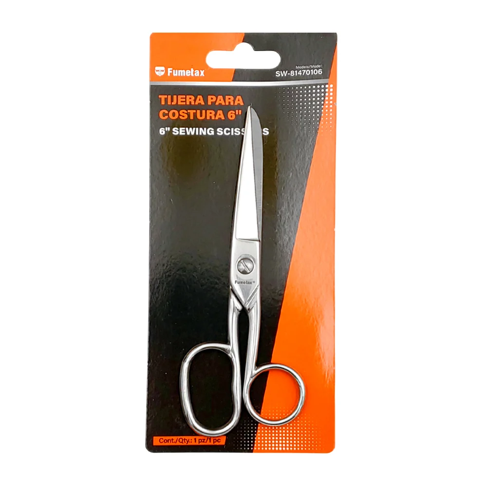 Tijera de 6 pulgadas fumetax de acero inoxidable para costura / sw-81470106