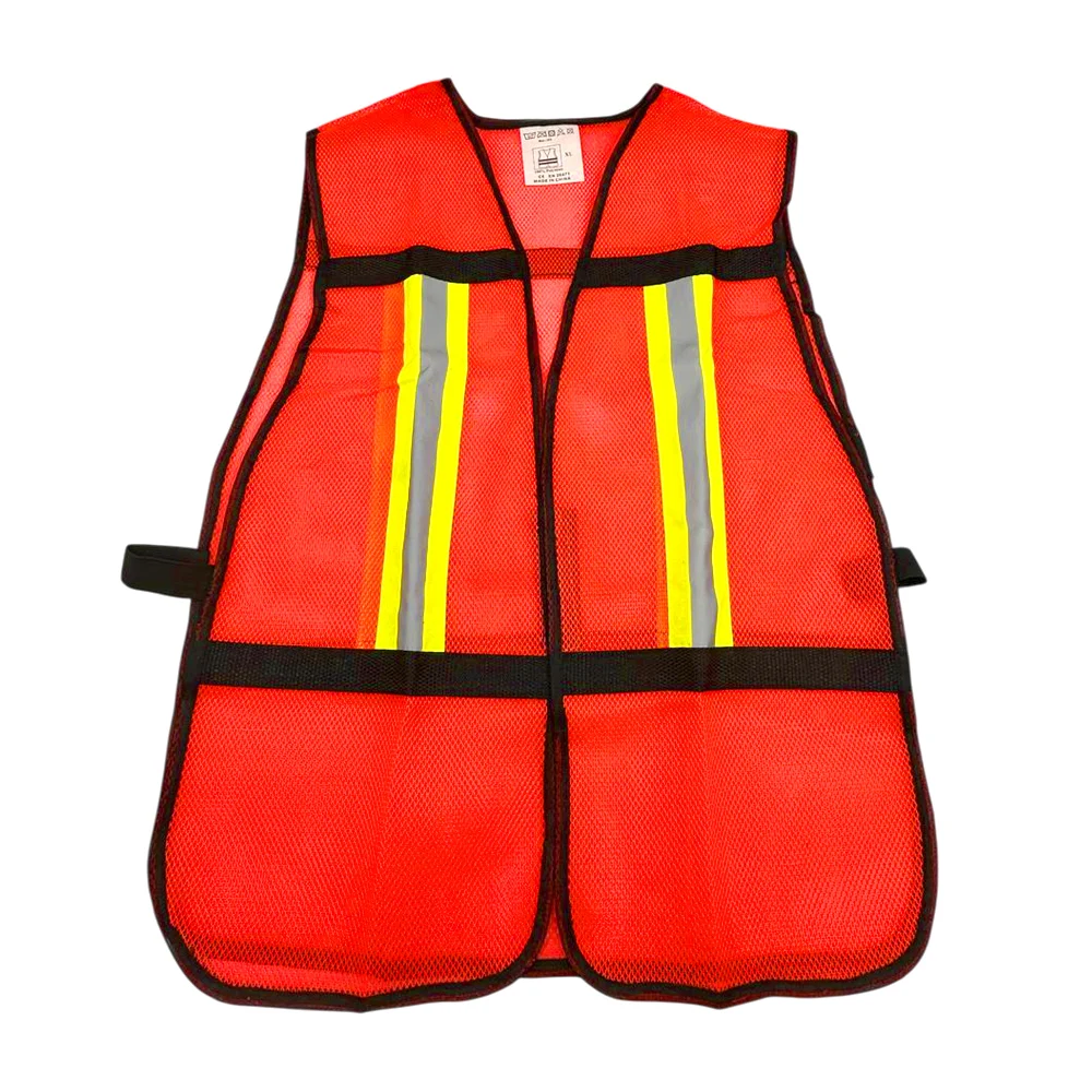 Chaleco de seguridad fumetax de malla con cintas reflejantes, talla xl / sw-8204008