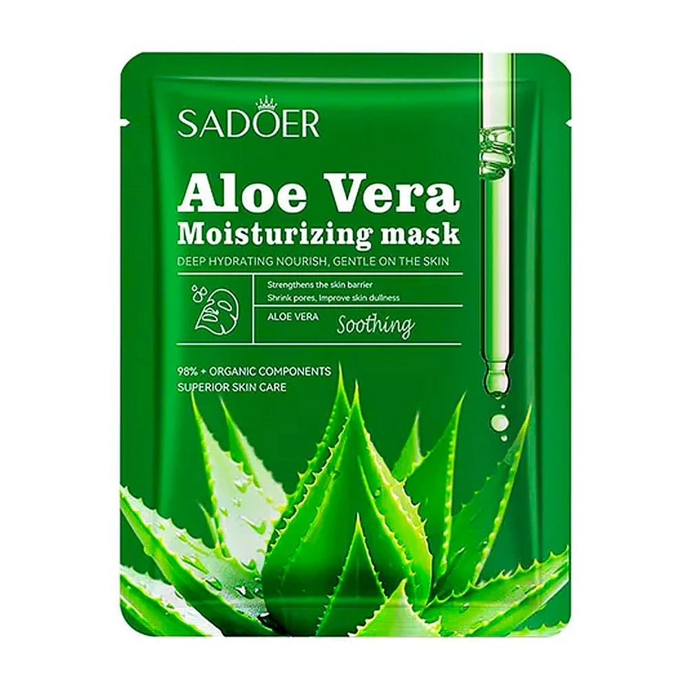 1pza Mascarilla facial nutritiva sadoer con extracto de aloe vera, 25g / sd06288