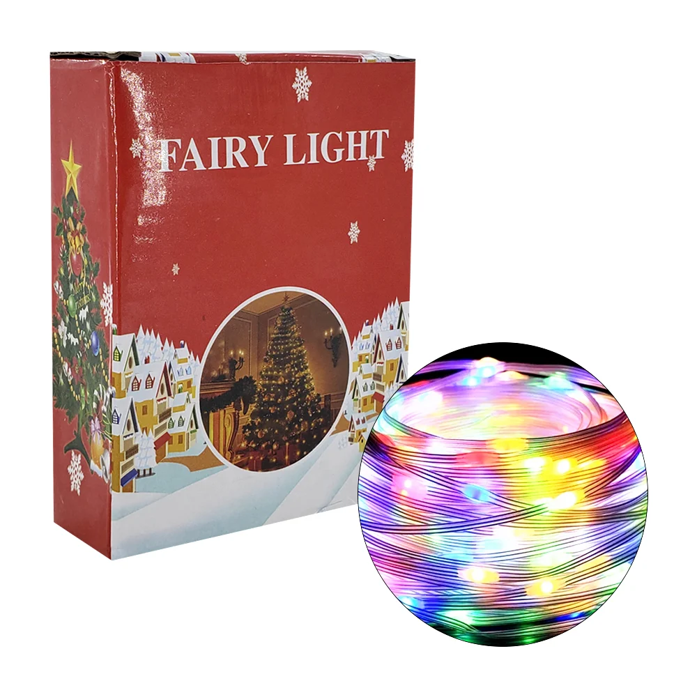 Tira serie de luces con 200 leds de 20 metros y control / fairy light