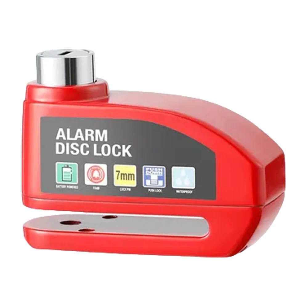 Candado de seguridad universal con alarma y 2 llaves para disco de motocicleta y bicicleta / alarm disc lock