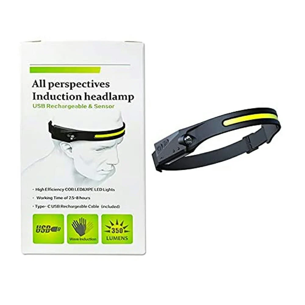 Lámpara tipo minero con tira led recarg...