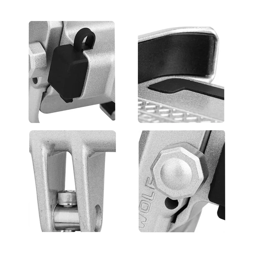 Soporte universal metálico con rotación de 360° de motocicleta para teléfono celular / qichaoda / t-777-p09