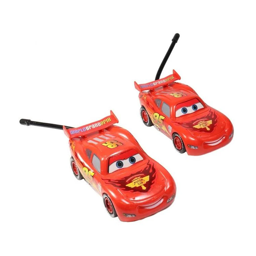 Set con 2 walkie talkie radios de juguete con diseño de cars y alcance de 70m / t362405