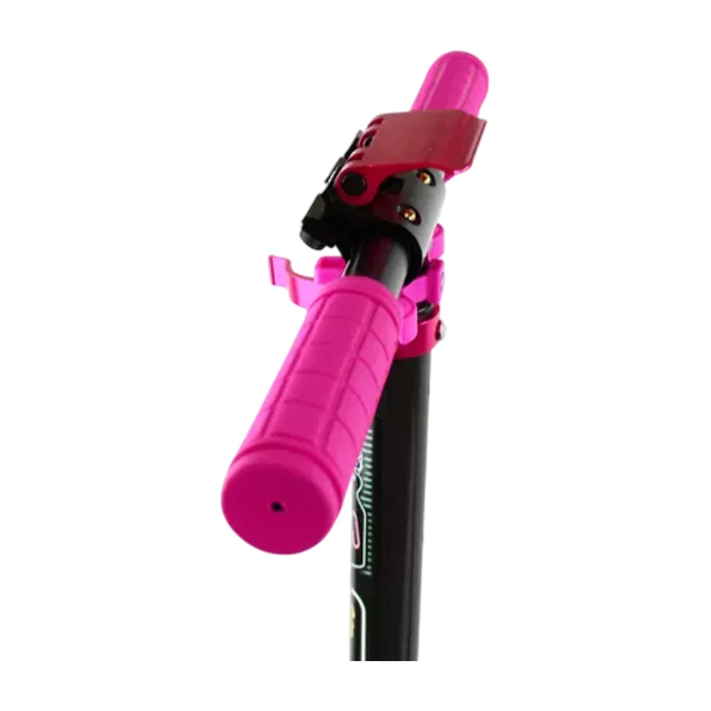 Scooter patín del diablo metálico ajustable con 2 ruedas, base antiderrapante, freno trasero y estampado de hello kitty / sil-001383 / t378357