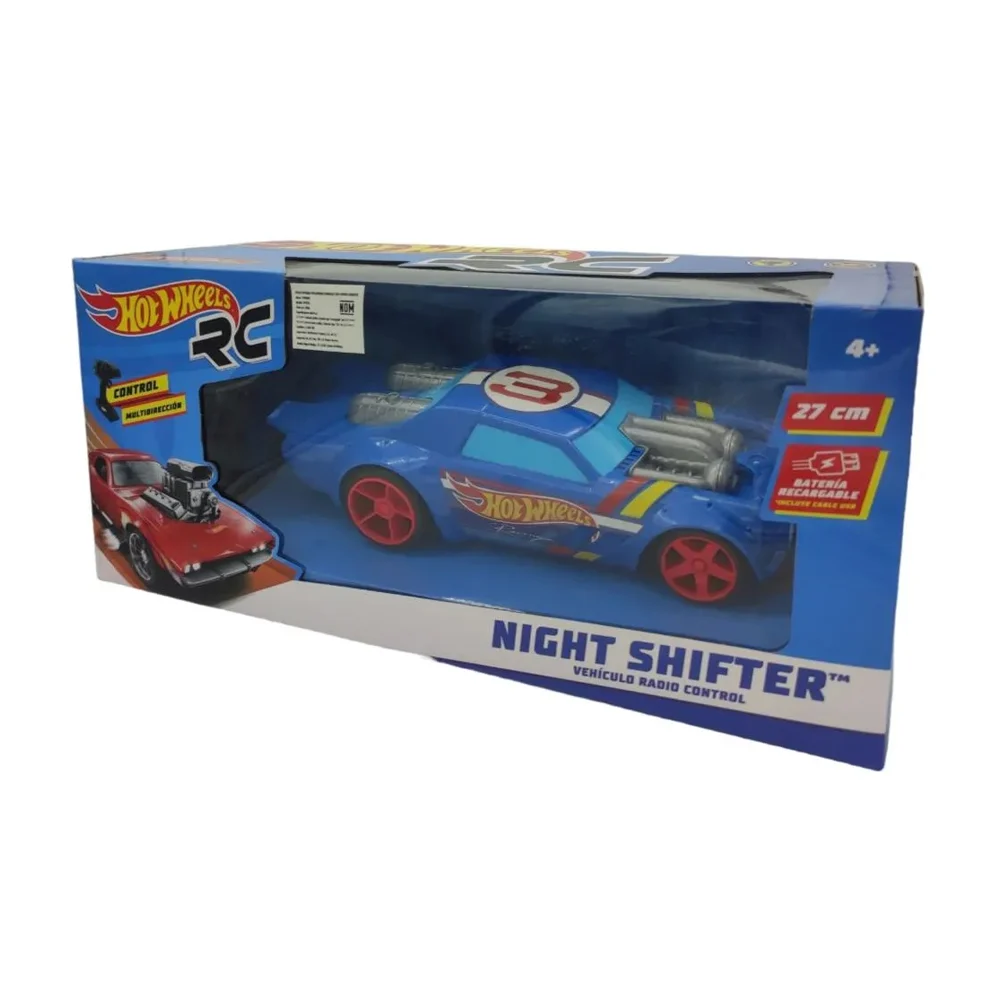 Carro de control remoto con diseño de hot wheels y batería recargable por usb, variedad de colores / t378578