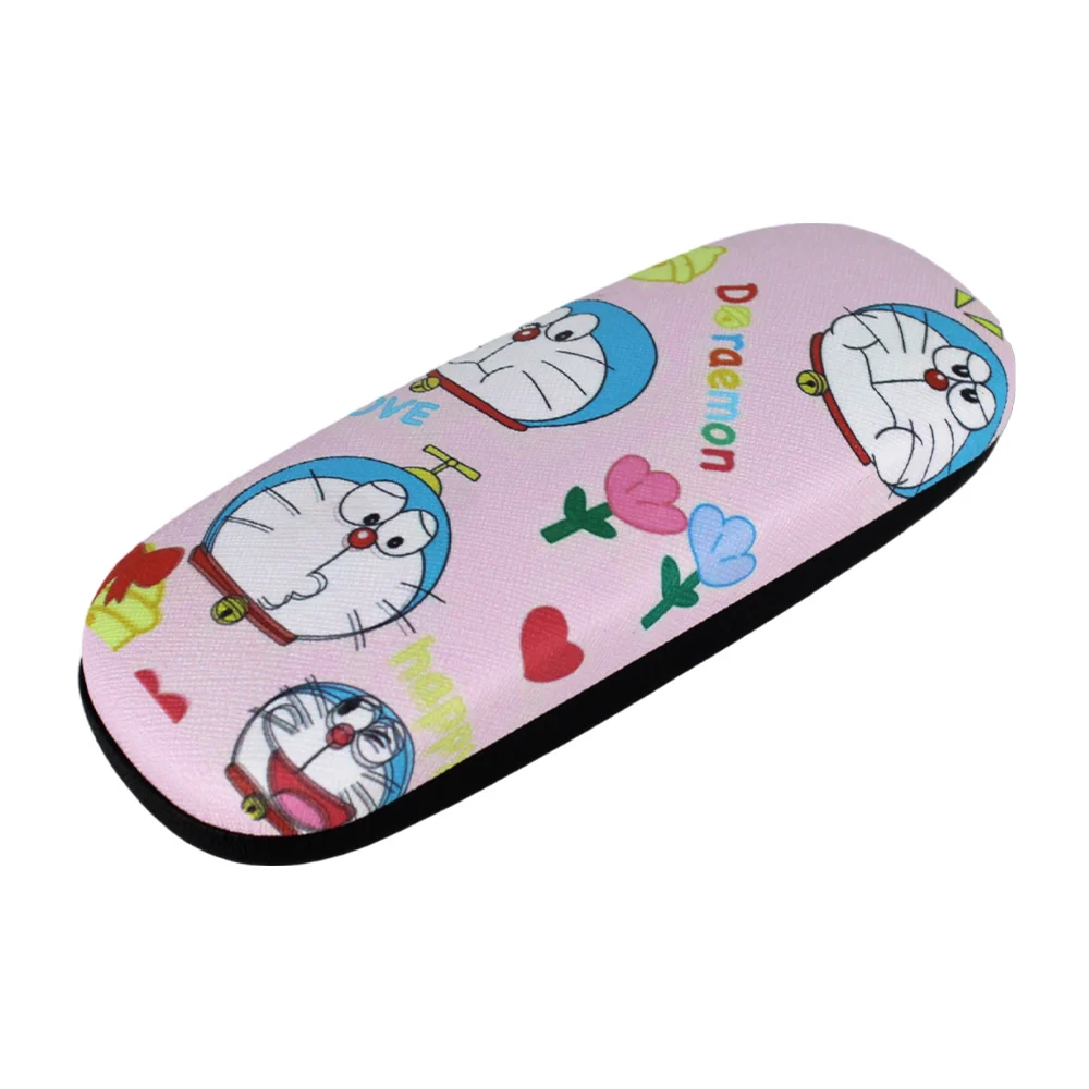 Estuche para lentes de carcasa resistente con estampado de doraemon, variedad de diseños / t571