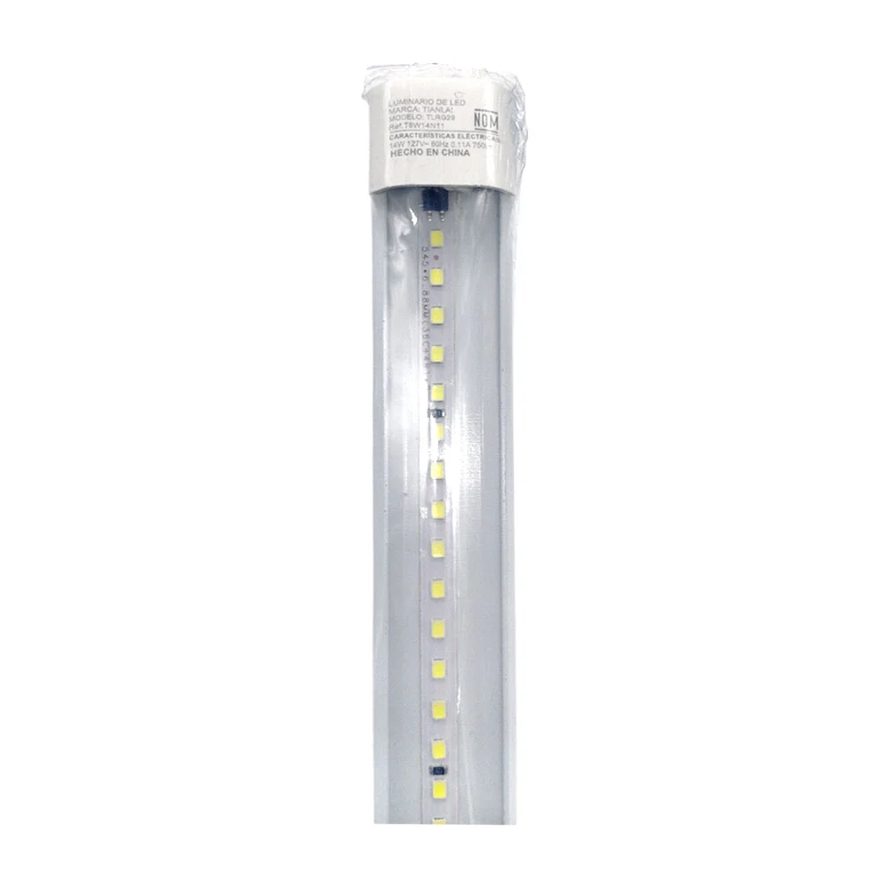 Regleta - luminario led de plástico media luna tianlai 14w, 58cm aprox, 6500k / tlrg29