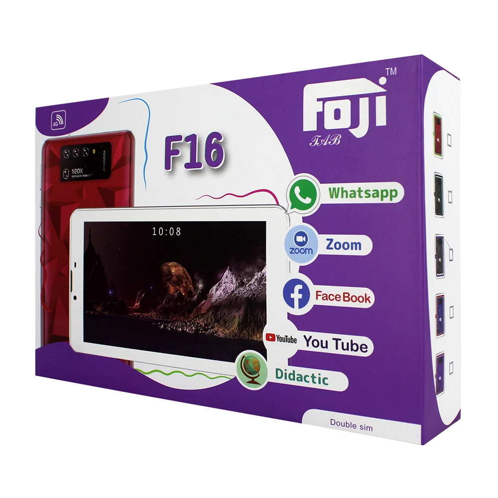 Tablet didactica para niños, 4gb de memoria ram, 64gb de memoria rom y bateria de 5000mah, variedad de colores / f16