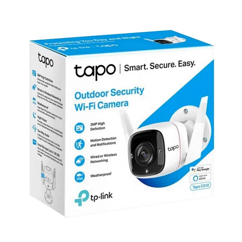 Camara de seguridad wi-fi tapo con sensor de movimientos para exterior / c310